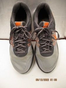 Nike Mens Dual Fusion X 709558-002 Grey Gray Orange Running Shoes Size 9